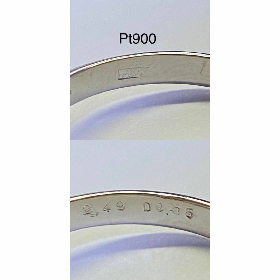 Pt900　高品質ファイヤーオパールリング　メキシコオパール　ダイヤモンド レディースのアクセサリー(リング(指輪))の商品写真