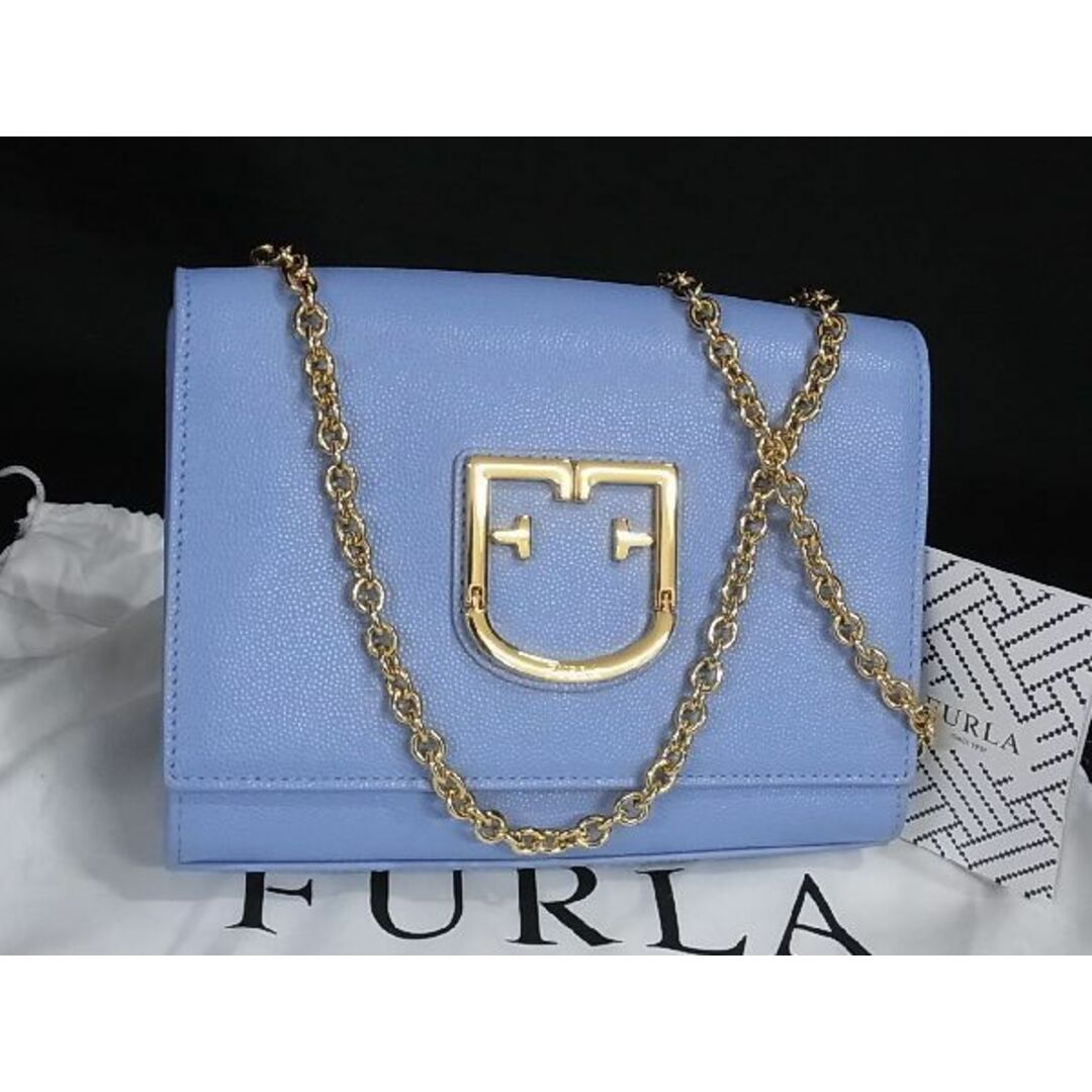 新品 フルラ FURLA ショルダーバッグ ヴィラ ミニ クロスボディ ライトブルー 水色