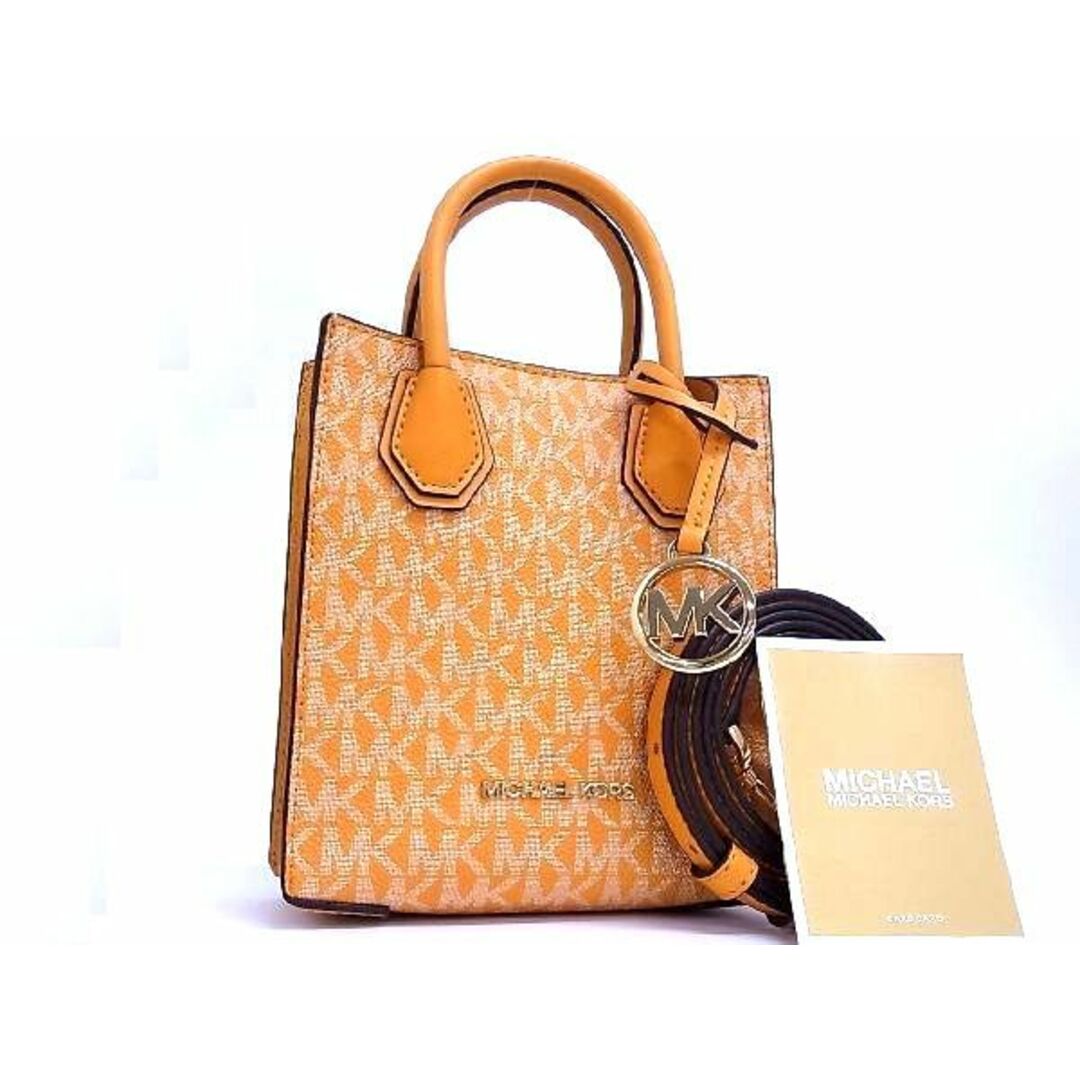 ■新品■未使用■ MICHAEL KORS マイケルコース MK柄 PVC×レザー 2WAY ショルダー トートバッグ レディース オレンジ系  BD3032 | フリマアプリ ラクマ