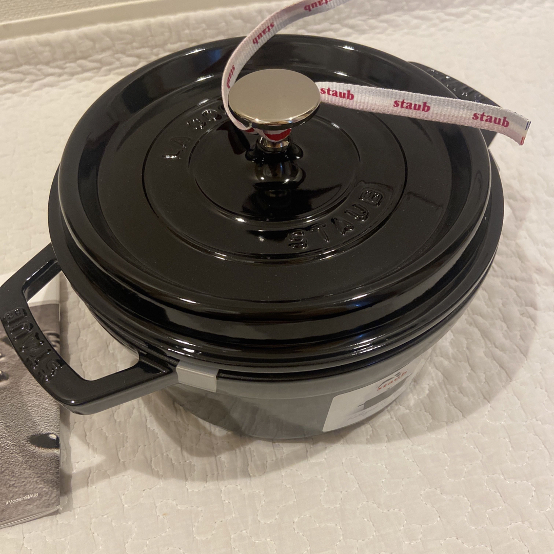 新品未使用】staub ピコココット20cm ブラック - 鍋/フライパン