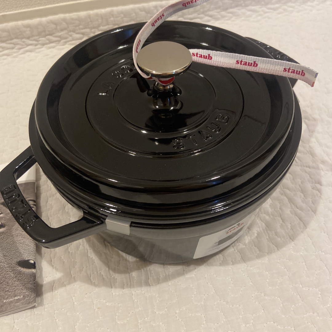 【新品未使用】staub ピコココット20cm ブラックキッチン/食器