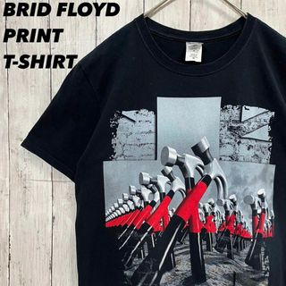 ミュージックティー(MUSIC TEE)のロックバンドTシャツ古着BRIT FLOYDプリントTシャツ　M 黒ユニセックス(Tシャツ/カットソー(半袖/袖なし))