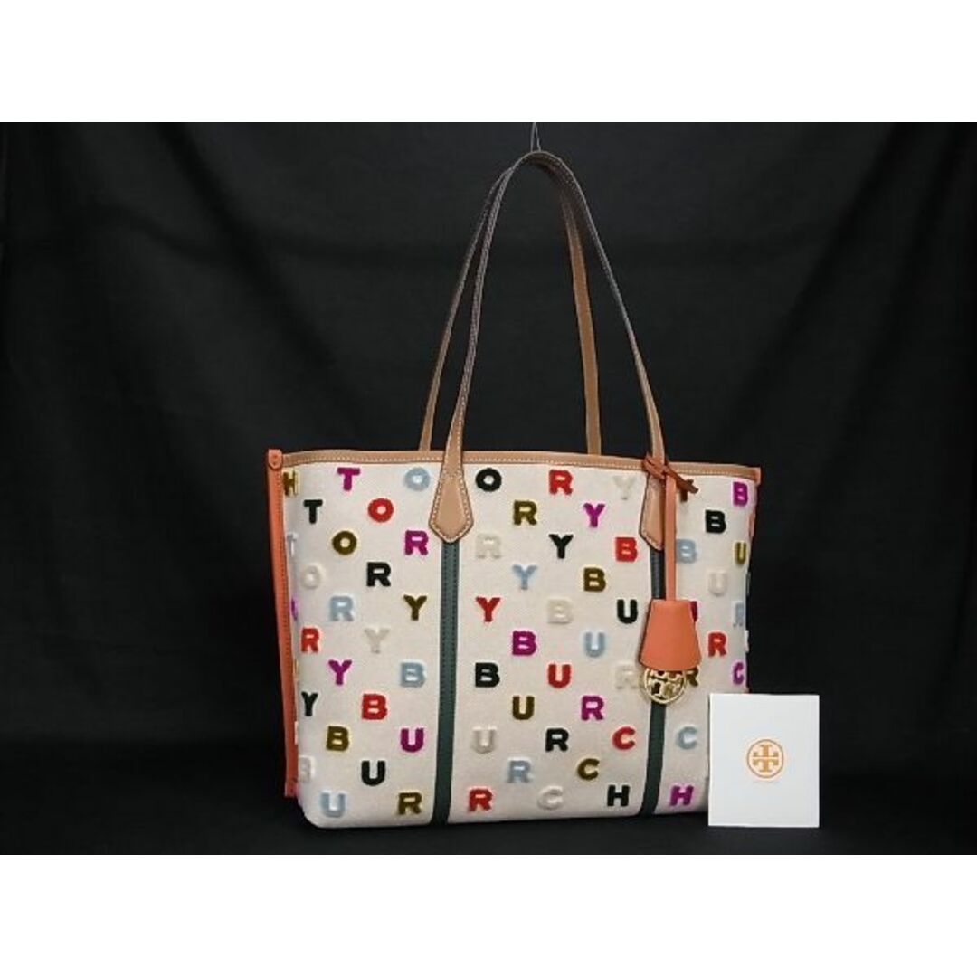 Tory Burch(トリーバーチ)の■新品■未使用■ TORY BURCH トリーバーチ キャンバス×レザー ロゴ ショルダーバッグ トートバッグ 肩掛けかばん ベージュ系 AK7216  レディースのバッグ(ハンドバッグ)の商品写真