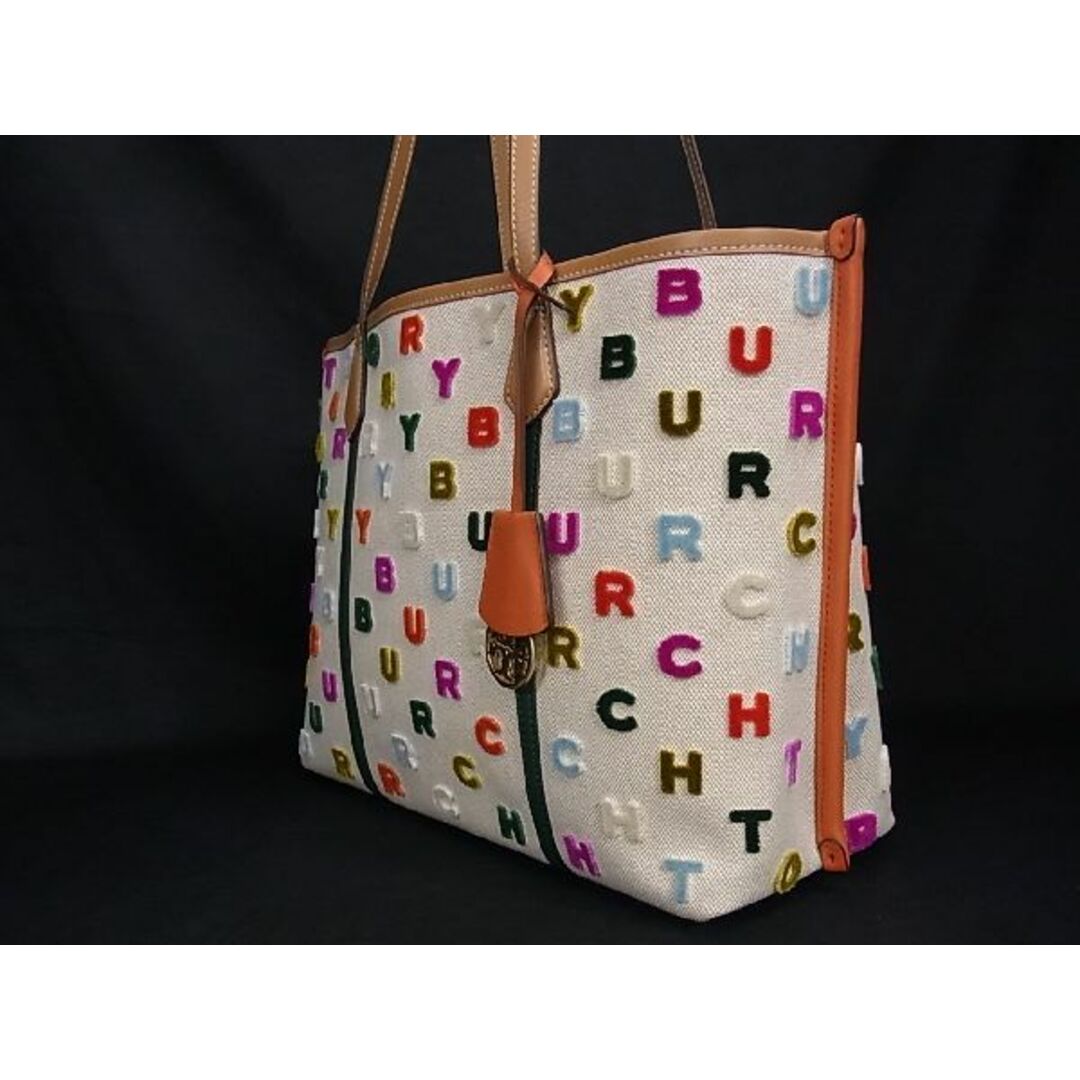 Tory Burch(トリーバーチ)の■新品■未使用■ TORY BURCH トリーバーチ キャンバス×レザー ロゴ ショルダーバッグ トートバッグ 肩掛けかばん ベージュ系 AK7216  レディースのバッグ(ハンドバッグ)の商品写真