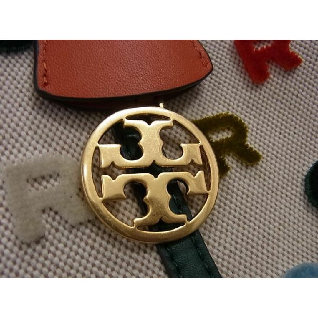 Tory Burch(トリーバーチ)の■新品■未使用■ TORY BURCH トリーバーチ キャンバス×レザー ロゴ ショルダーバッグ トートバッグ 肩掛けかばん ベージュ系 AK7216  レディースのバッグ(ハンドバッグ)の商品写真