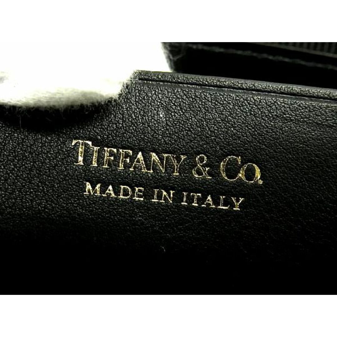 □極美品□ TIFFANY&Co. ティファニー レザー 総柄 ラウンド