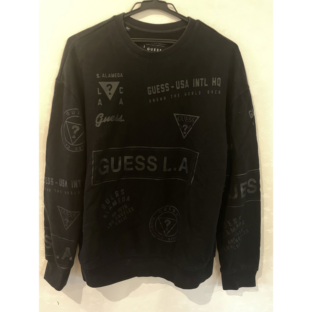 GUESS(ゲス)のGUESS ゲス　ロンt 黒 メンズのトップス(Tシャツ/カットソー(七分/長袖))の商品写真