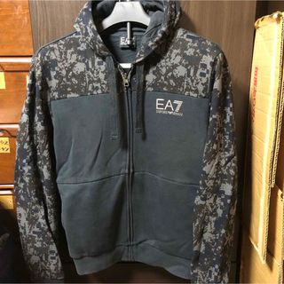 A989 エンポリオアルマーニ EA7 パーカー フード付き 黒 L