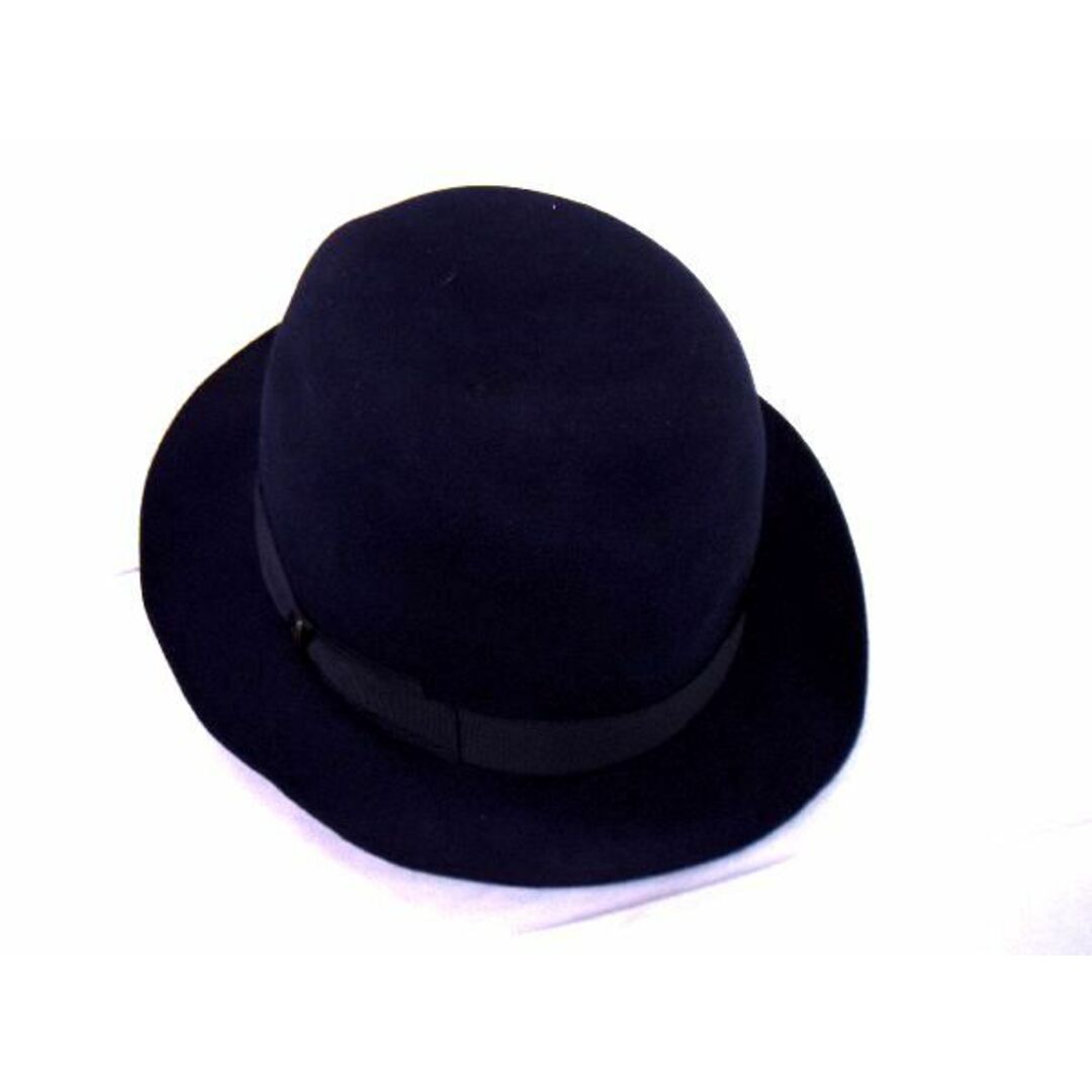 □極美品□ BORSALINO ボルサリーノ リボン 中折れハット 帽子 メンズ