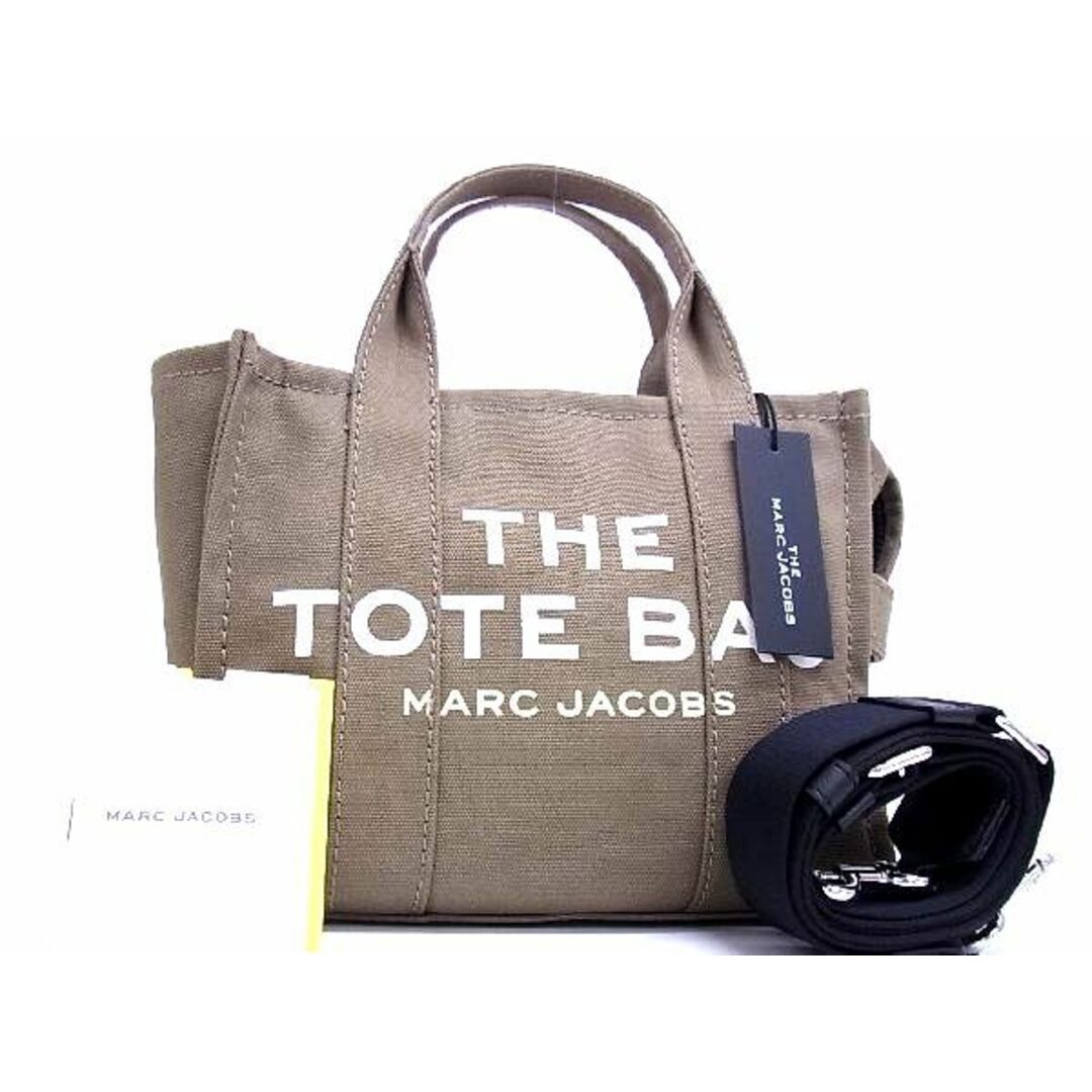 ■新品■未使用■ MARC JACOBS マークジェイコブス M0016493 THE TOTE BAG キャンバス 2WAY ショルダー ハンドバッグ カーキ系 BD3058