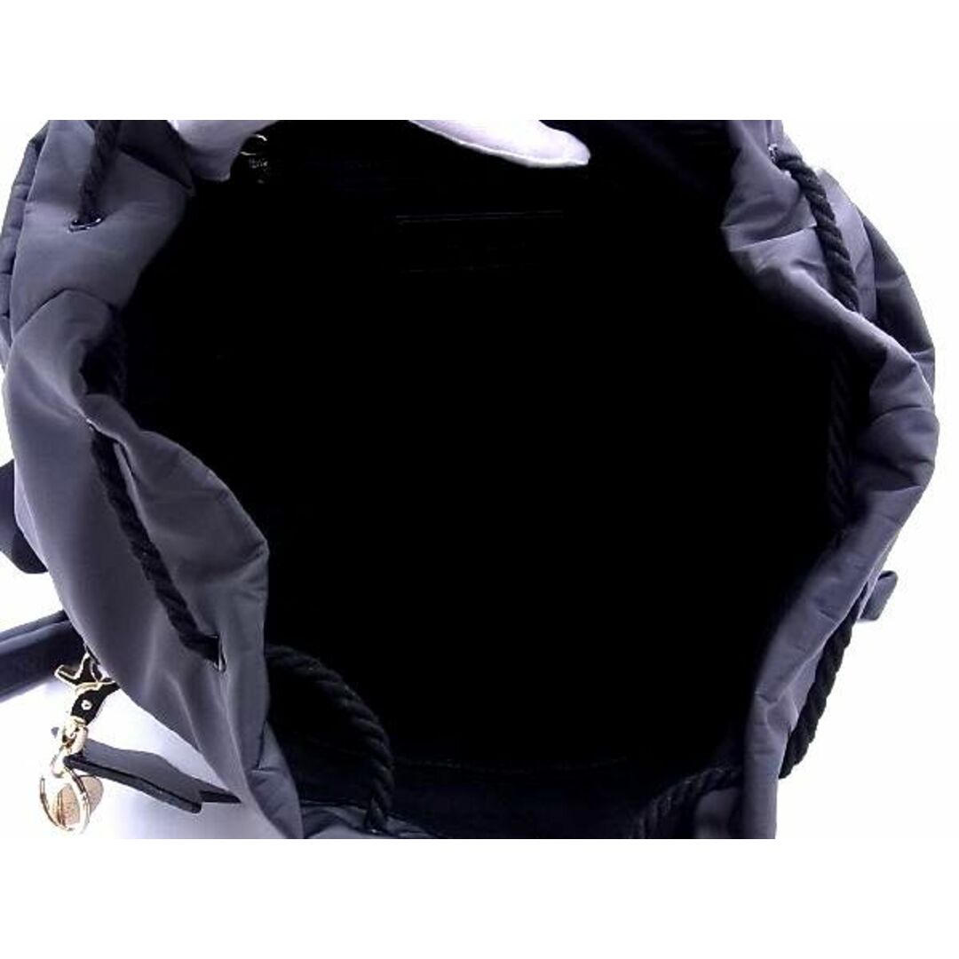 ■新品■未使用■ SeeByChloe シーバイクロエ ジョイライダー 巾着型 リュックサック バックパック デイパック グレー系 AL8461 7