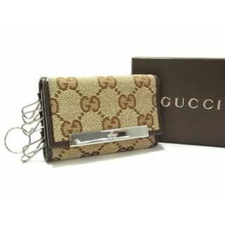 グッチ(Gucci)の■新品■未使用■ GUCCI グッチ 12704 GG柄 GGキャンバス×レザー  6連 キーケース 鍵入れ レディース メンズ ブラウン系 AN5264 (その他)