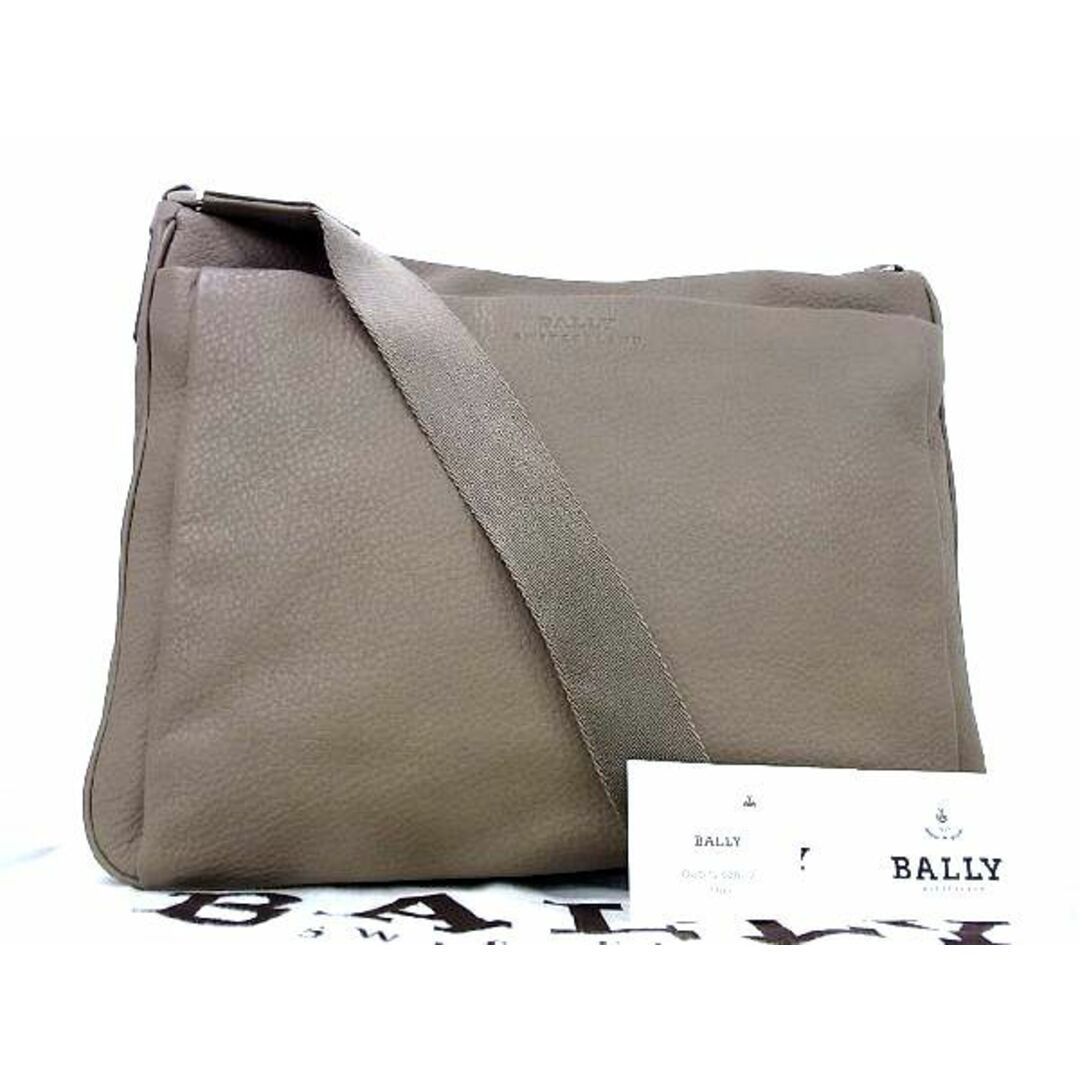 ■新品■未使用■ BALLY バリー レザー クロスボディ ショルダーバッグ 斜め掛け メンズ レディース グレージュ系 AM7688 |  フリマアプリ ラクマ