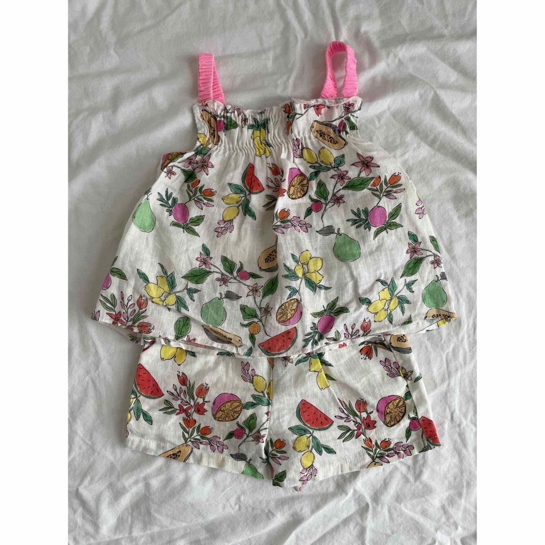 ZARA KIDS(ザラキッズ)のzarababy フルーツ柄　セットアップ　92 キッズ/ベビー/マタニティのキッズ服女の子用(90cm~)(ワンピース)の商品写真