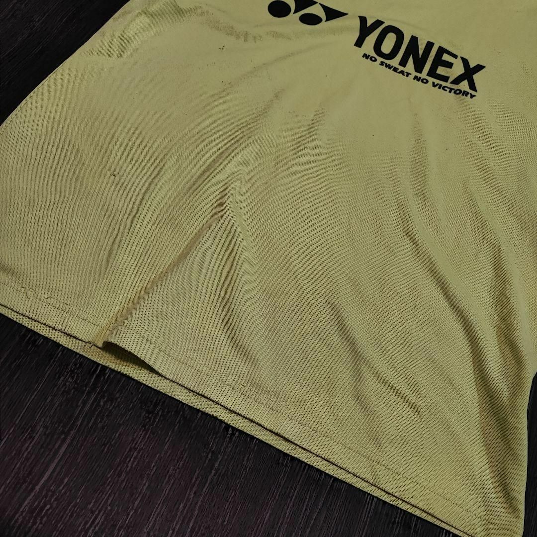 YONEX(ヨネックス)のYONEX【M】スポーツウェア　半袖　Tシャツ　イエロー メンズのトップス(Tシャツ/カットソー(半袖/袖なし))の商品写真