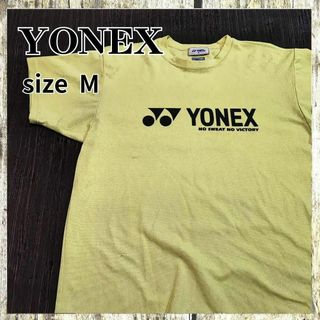 ヨネックス(YONEX)のYONEX【M】スポーツウェア　半袖　Tシャツ　イエロー(Tシャツ/カットソー(半袖/袖なし))