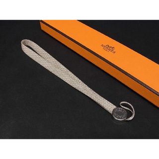 エルメス(Hermes)の■新品■未使用■ HERMES エルメス セリエ シルバー金具 携帯ストラップ キーホルダー チャーム グレージュ系 AM8985 (その他)