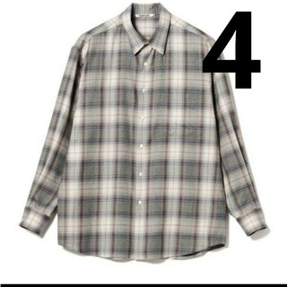 AURALEE - 新品 未使用 AURALEE 23AW ウールチェックシャツ 4の通販 ...