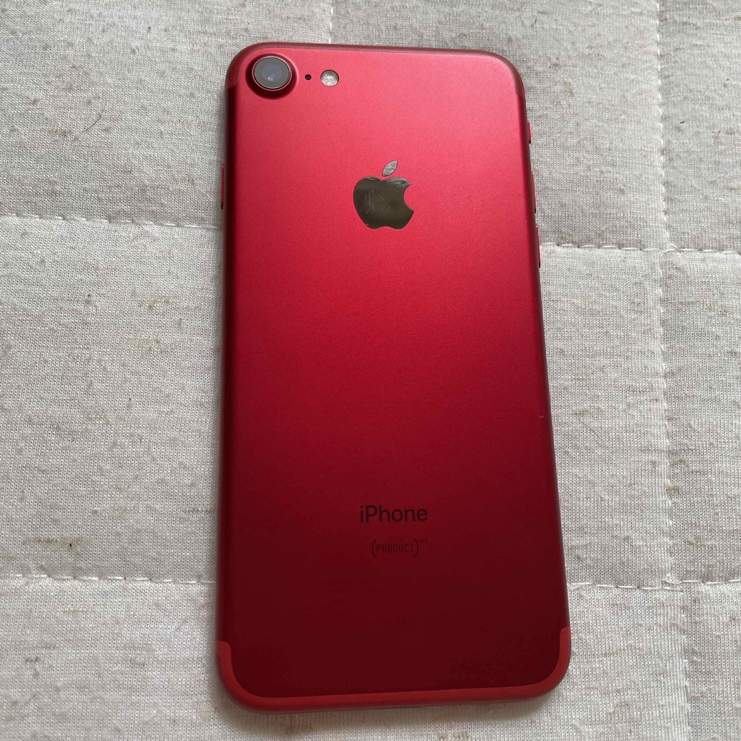 iPhone - iPhone7 プロダクトレッド SIMフリー 128gb バッテリー100%の