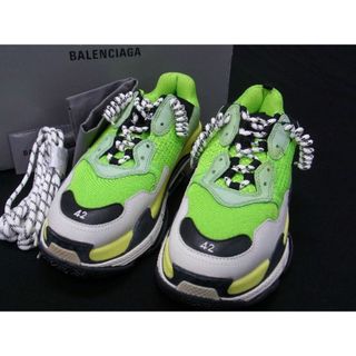 バレンシアガ(Balenciaga)の■新品同様■ BALENCIAGA バレンシアガ Triple S スニーカー サイズ 42 (約27.5cm) 靴 シューズ メンズ ライトグリーン系 AL3302(その他)