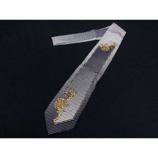 ヴェルサーチ(VERSACE)の■新品■未使用■ GIANNI VERSACE ジャンニ ヴェルサーチ シルク100% 総柄 ネクタイ ビジネス メンズ ブラック系×マルチカラー BD9021 (ネクタイ)