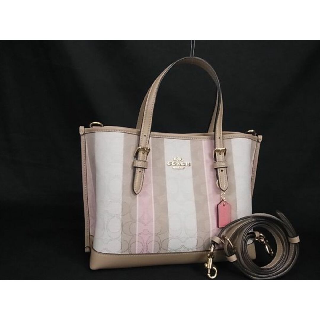 □新品□未使用□ COACH コーチ C8416 シグネチャー ストライプ モリー
