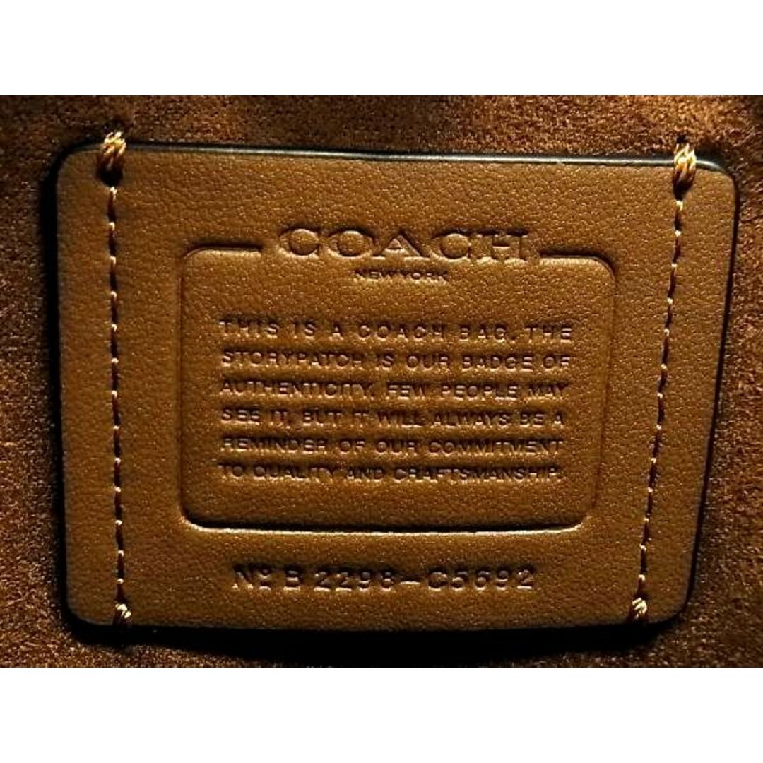 ■新品■未使用■ COACH コーチ C5692 クリオ 23 シグネチャー スエード 2WAY クロスボディ ハンドバッグ ショルダー オレンジ系  AL4126