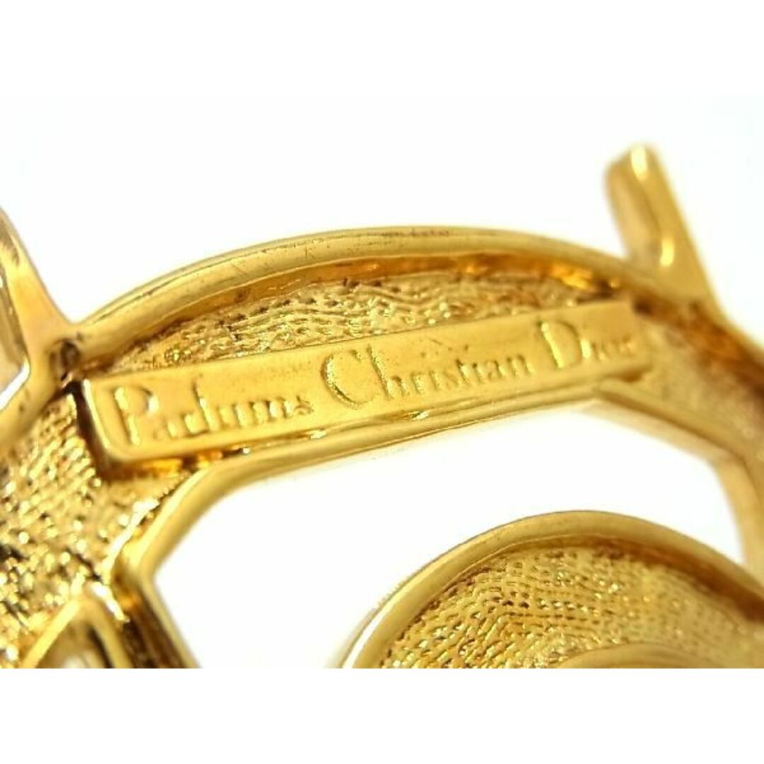 ■極美品■ Christian Dior ディオール ヴィンテージ  ロゴモチーフ ピンブローチ ピンバッジ アクセサリー ゴールド系 AL7138