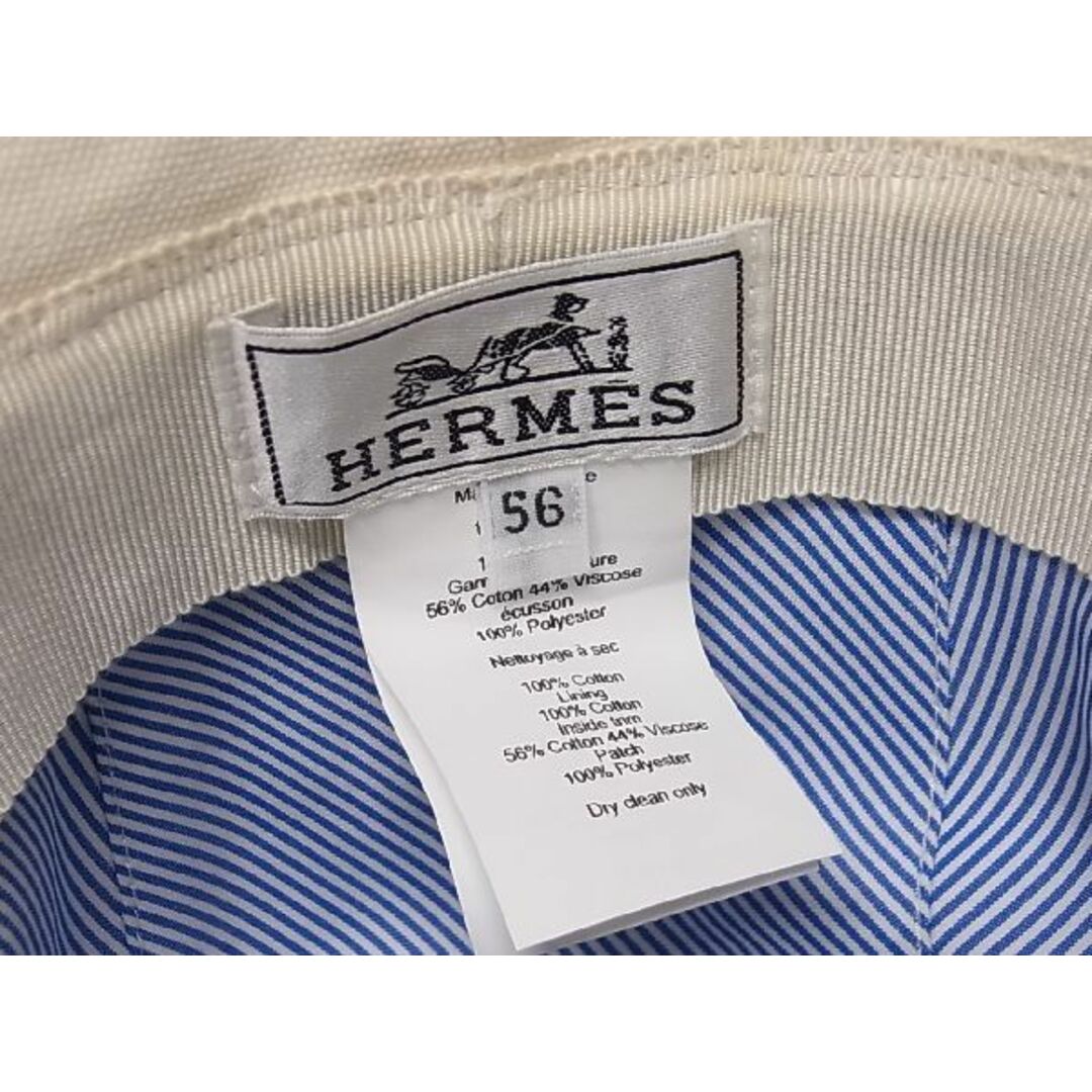 Hermes(エルメス)の■新品■未使用■ HERMES エルメス セリエ コットン100% バケットハット 帽子 表記サイズ 56 レディース メンズ アイボリー系 AN7612 レディースのファッション小物(その他)の商品写真