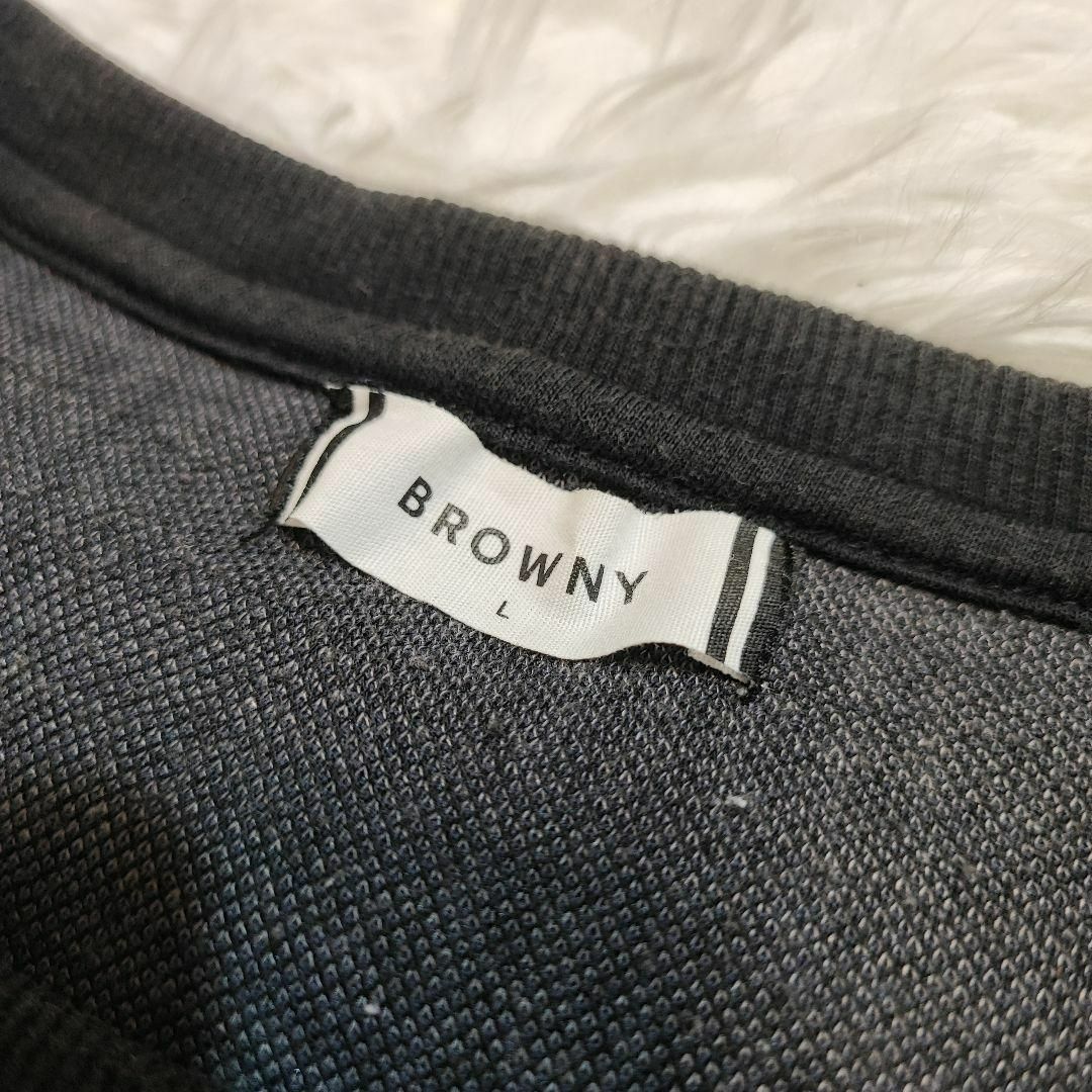 BROWNY(ブラウニー)のBROWNY【L】トップス　半袖　Tシャツ　プリント　グレー レディースのトップス(Tシャツ(半袖/袖なし))の商品写真