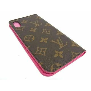 ルイヴィトン(LOUIS VUITTON)の■極美品■LOUIS VUITTON ルイヴィトン M67481 モノグラム フォリオ iPhoneXS Max対応 スマホケース アイフォンケース ブラウン系 BF0904(その他)