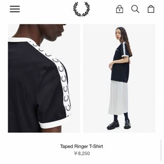 フレッドペリー(FRED PERRY)の【美品】FRED PERRY Taped Ringer T-Shirt(Tシャツ(半袖/袖なし))