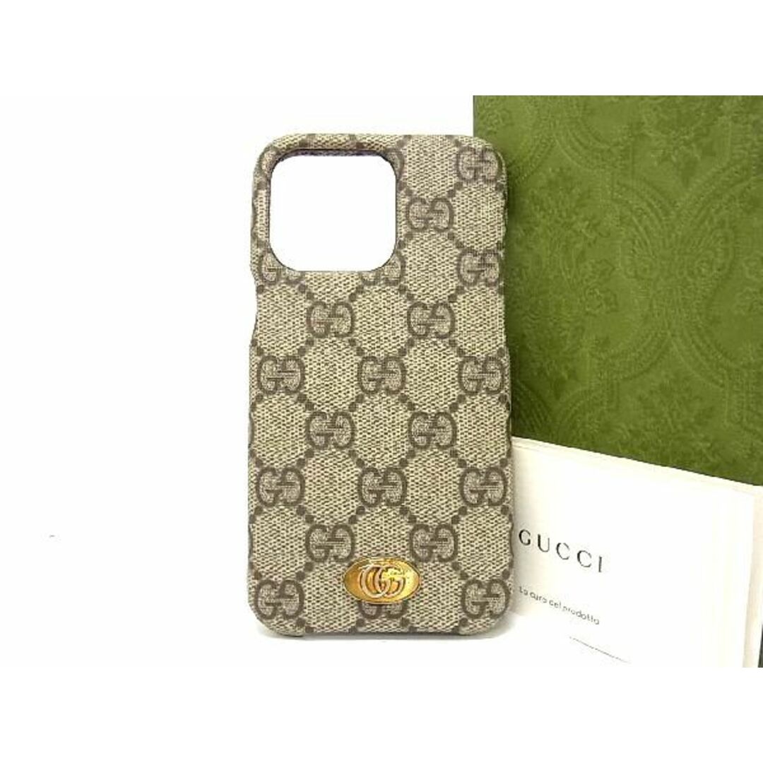 GUCCI グッチ 701332 GGマーモント GG柄 PVC iPhone13 Pro 対応
