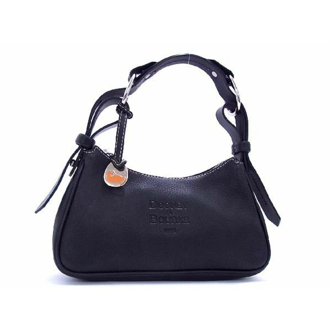 未使用■新品■未使用■ DOONEY&amp;BOURKE ドゥーニーアンドバーク スモールホーボー レザー ショルダーバッグ 肩掛け ブラック系 AL8538