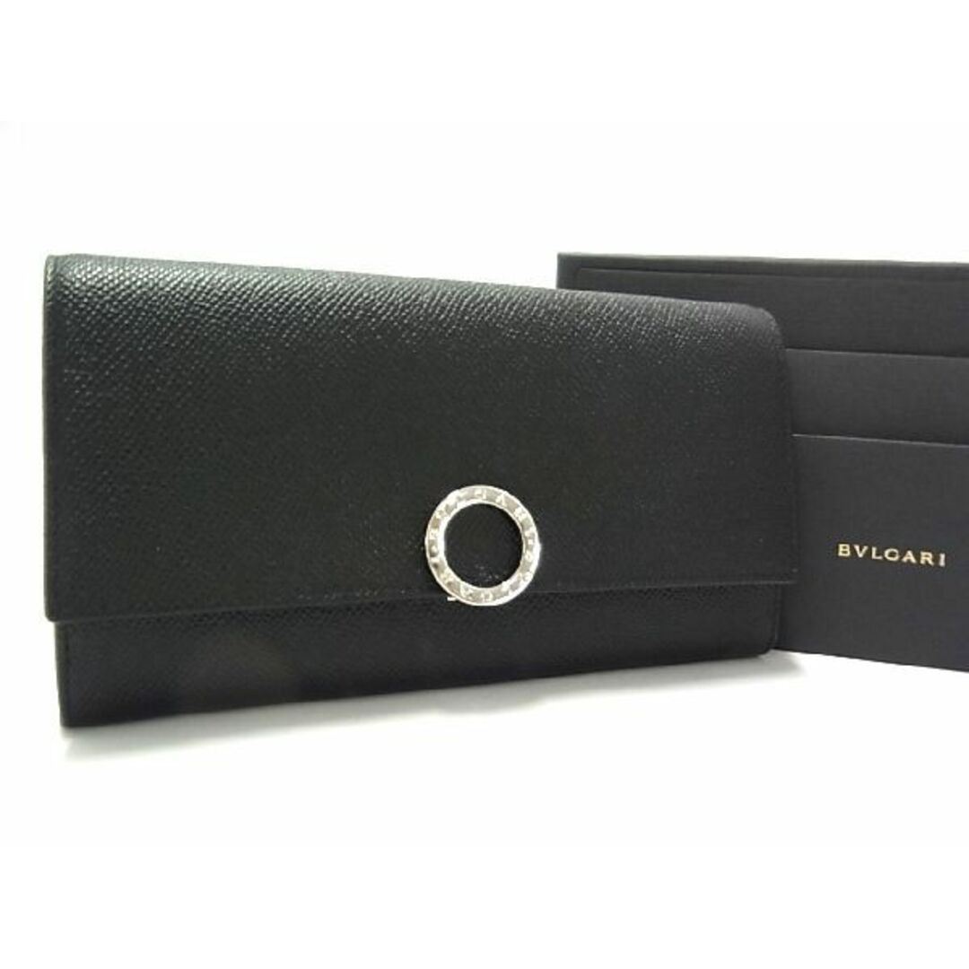 □新品□未使用□ BVLGARI ブルガリブルガリ レザー 二つ折り 長財布