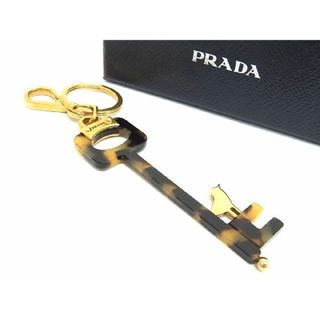 PRADA - □美品□ PRADA プラダ べっ甲調 鍵モチーフ キーリング