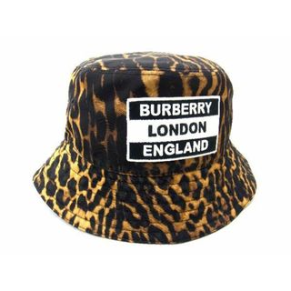 バーバリー(BURBERRY)の■新品同様■ BURBERRY バーバリー リバーシブル レオパード バケットハット 帽子 レディース ブラウン系×ブラック系 AM6449 (その他)