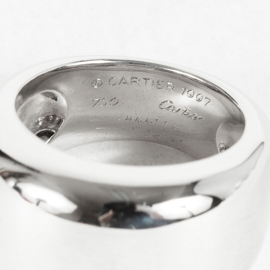 Cartier カルティエ ヌーベルバーグ リング 750 K18 ホワイトゴールド 指輪 廃盤 アクセサリー ジュエリー 53(12号) ラグジュアリー ブランド 【メンズ】【美品】