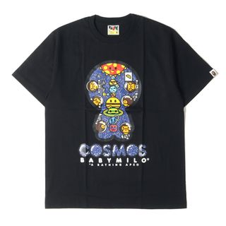 アベイシングエイプ(A BATHING APE)のA BATHING APE ア ベイシング エイプ Tシャツ サイズ:M MILO COSMOS EXHIBITION開催記念 コスモス ベビーマイロ クルーネック 半袖 Tシャツ MILO COSMOS TEE ブラック 黒 トップス カットソー 【メンズ】(Tシャツ/カットソー(半袖/袖なし))