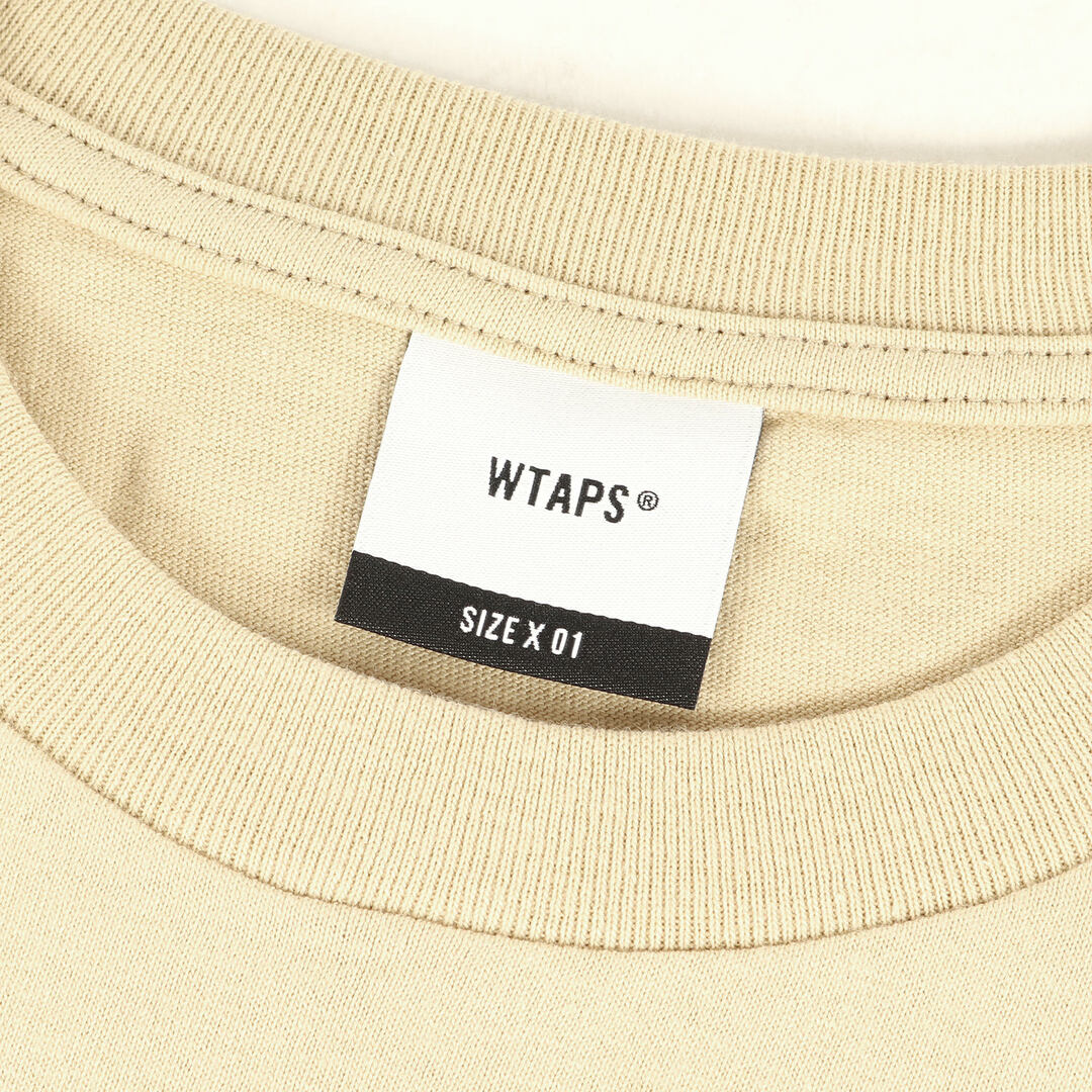 WTAPS ダブルタップス Tシャツ サイズ:S 22SS カラス グラフィック クルーネック 半袖 Tシャツ MASTER CHIEF / SS  ベージュ トップス カットソー【メンズ】