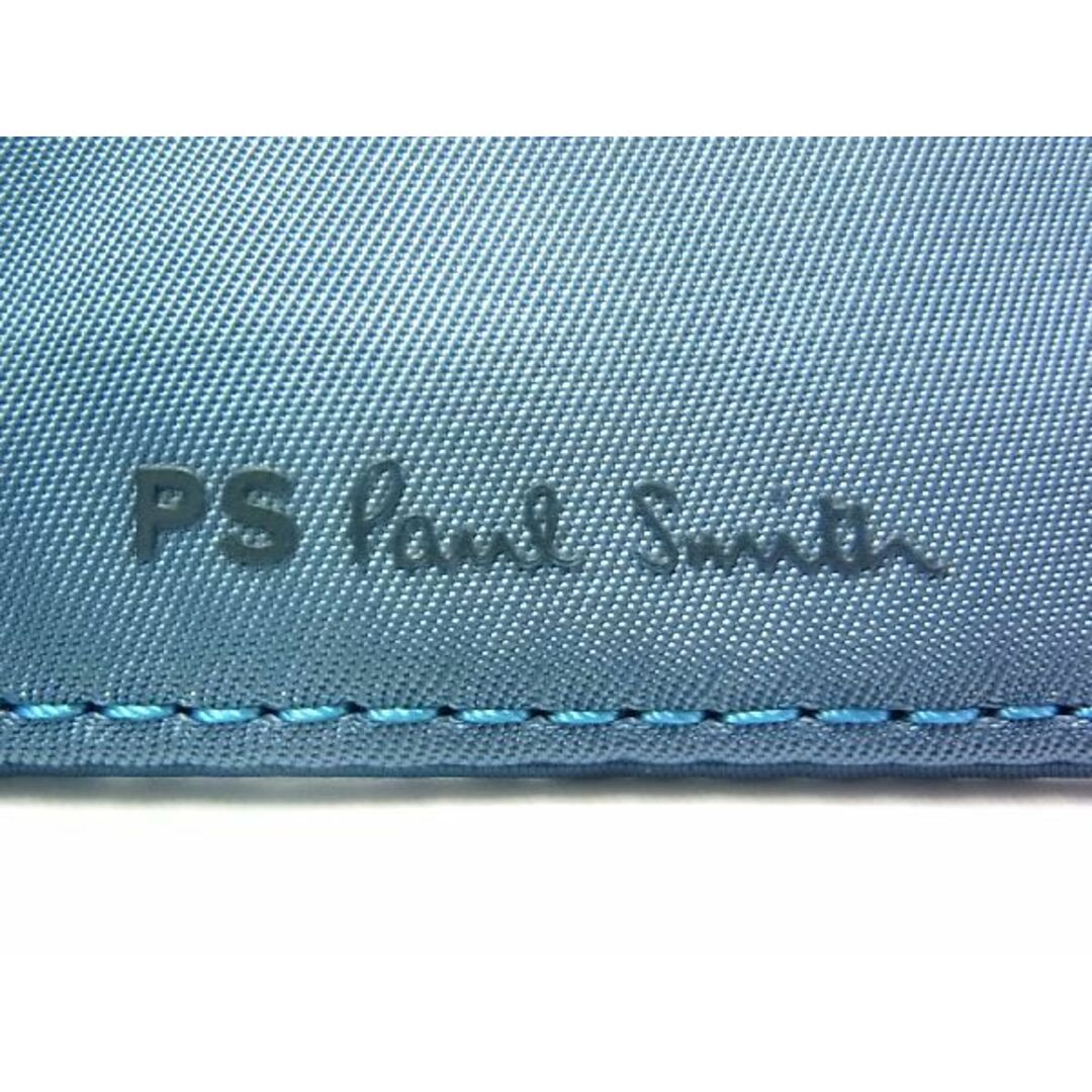 ■新品■未使用■ PS Paul Smith ピーエスポールスミス ナイロン 二つ折り 財布 ウォレット 札入れ ブルー系 BE1318 4