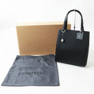 未使用品★定価627000円 COMTESSE コンテス 7627 チンツィアトート 本革 ホースヘア レザー トートバッグ レディース パープル タグ付き