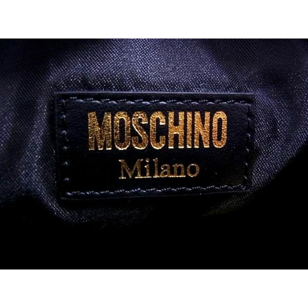 ■新品■未使用■ MOSCHINO モスキーノ レザー チェーン クロスボディ ショルダーバッグ 斜め掛け レディース ブラック系 AL8451