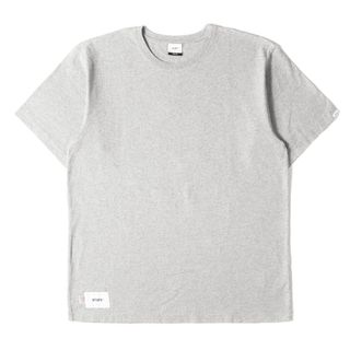 ダブルタップス(W)taps)のWTAPS ダブルタップス Tシャツ サイズ:M 20SS ヘビーウェイト クルーネック 半袖 Tシャツ BLANK SS 04 USA グレー トップス カットソー USA製 ルーズシルエット 【メンズ】【中古】【美品】(Tシャツ/カットソー(半袖/袖なし))