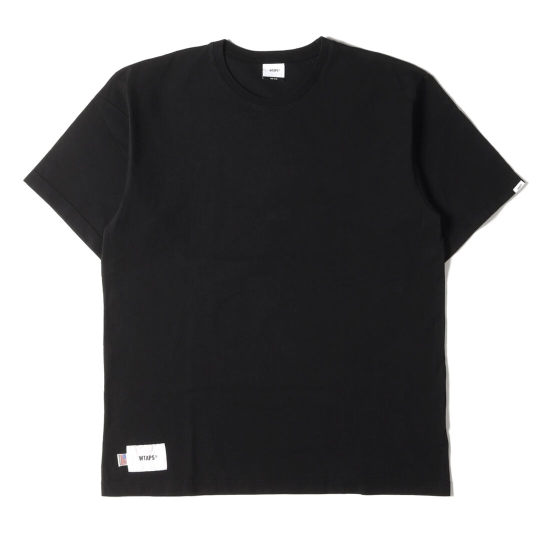 WTAPS ダブルタップス Tシャツ サイズ:M 20SS ヘビーウェイト クルーネック 半袖 Tシャツ BLANK SS 04 USA ブラック 黒 トップス カットソー 【メンズ】メンズ