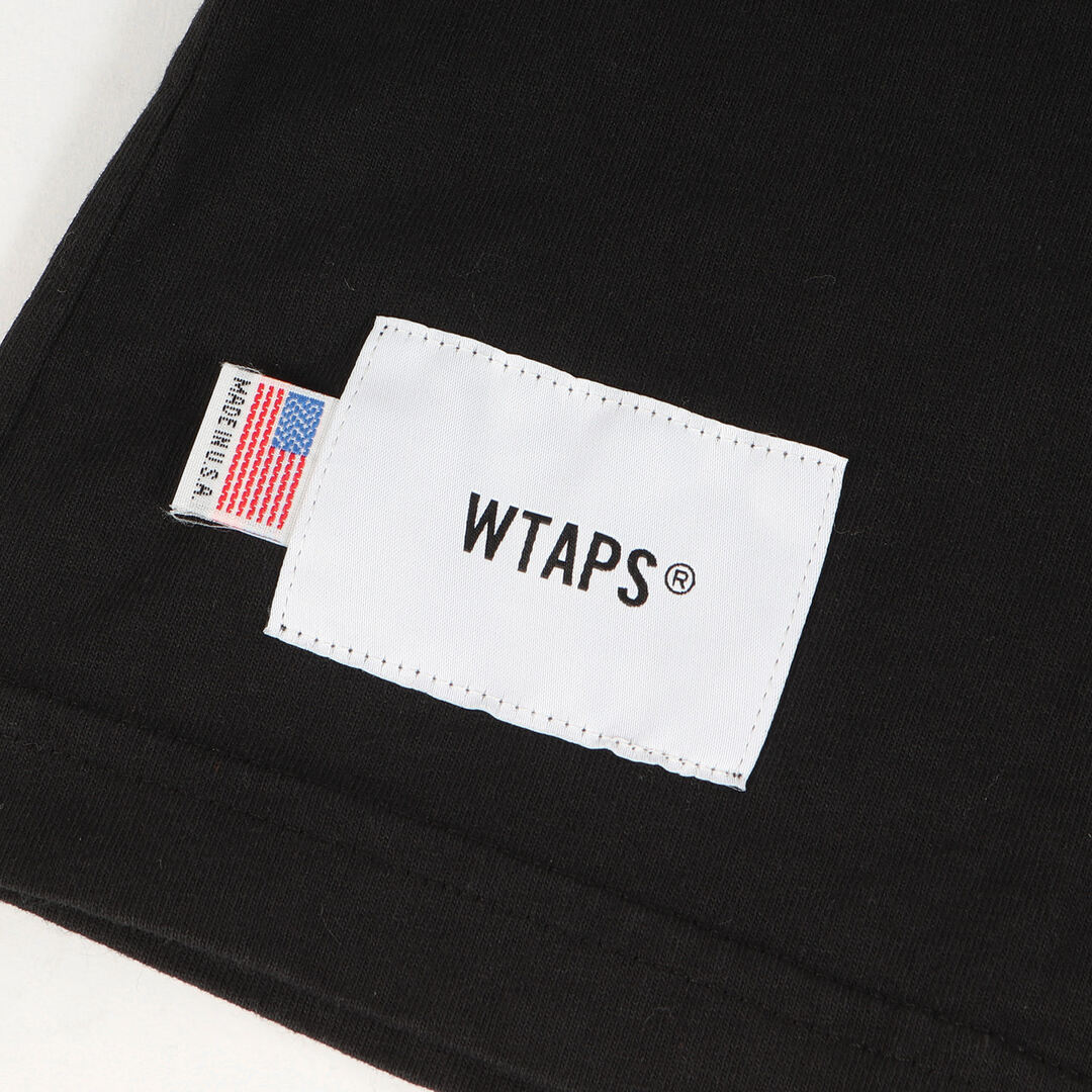 WTAPS ダブルタップス Tシャツ サイズ:M 20SS ヘビーウェイト クルーネック 半袖 Tシャツ BLANK SS 04 USA ブラック 黒 トップス カットソー 【メンズ】