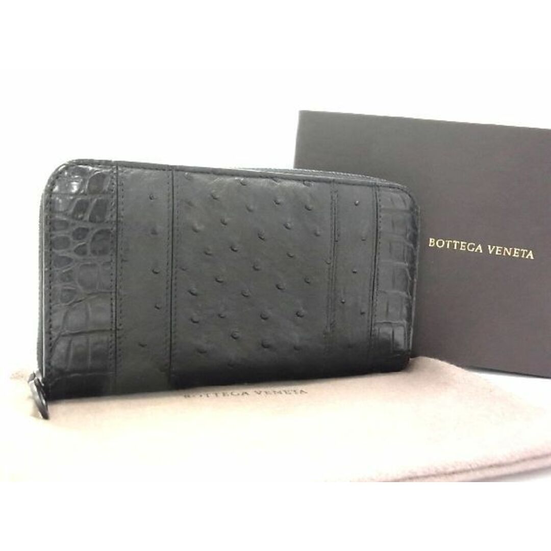 ボッテガヴェネタ BOTTEGA VENETA 長財布 オーストリッチ レザー