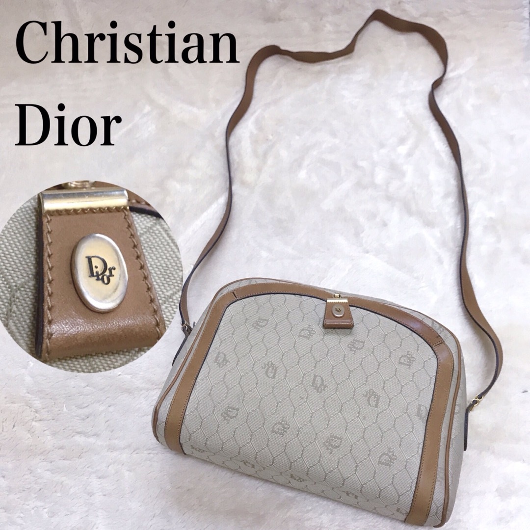 Christian Dior ディオール 金具 ハニカム柄 ショルダーバッグ | フリマアプリ ラクマ