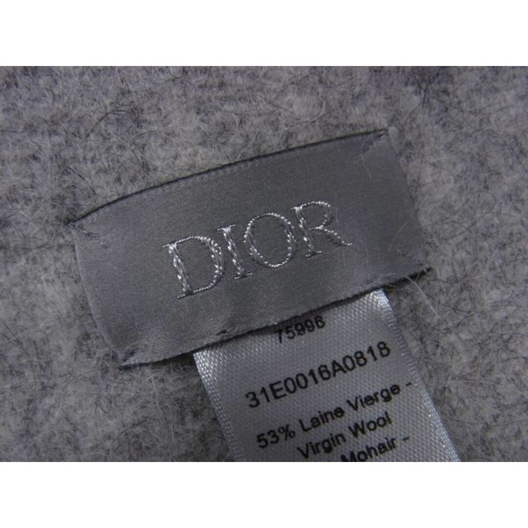 新品 dior ディオール グレー マフラー.