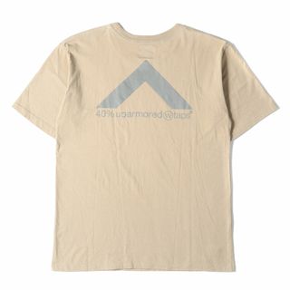 ダブルタップス(W)taps)のWTAPS ダブルタップス Tシャツ サイズ:L 40% UPARMOREDロゴ クルーネック 半袖 Tシャツ 40PCT UPARMORED TEE 19AW ベージュ トップス カットソー 【メンズ】【中古】(Tシャツ/カットソー(半袖/袖なし))